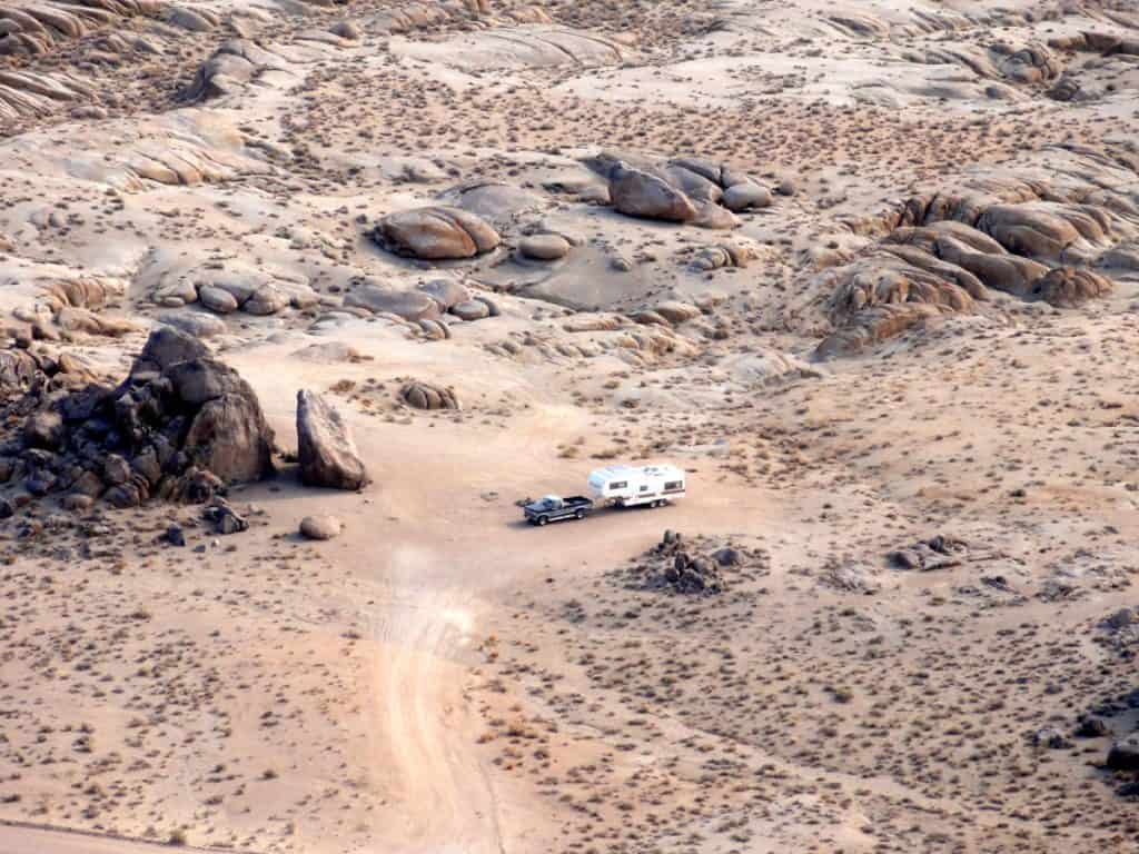My campsite in the Alabama Hills