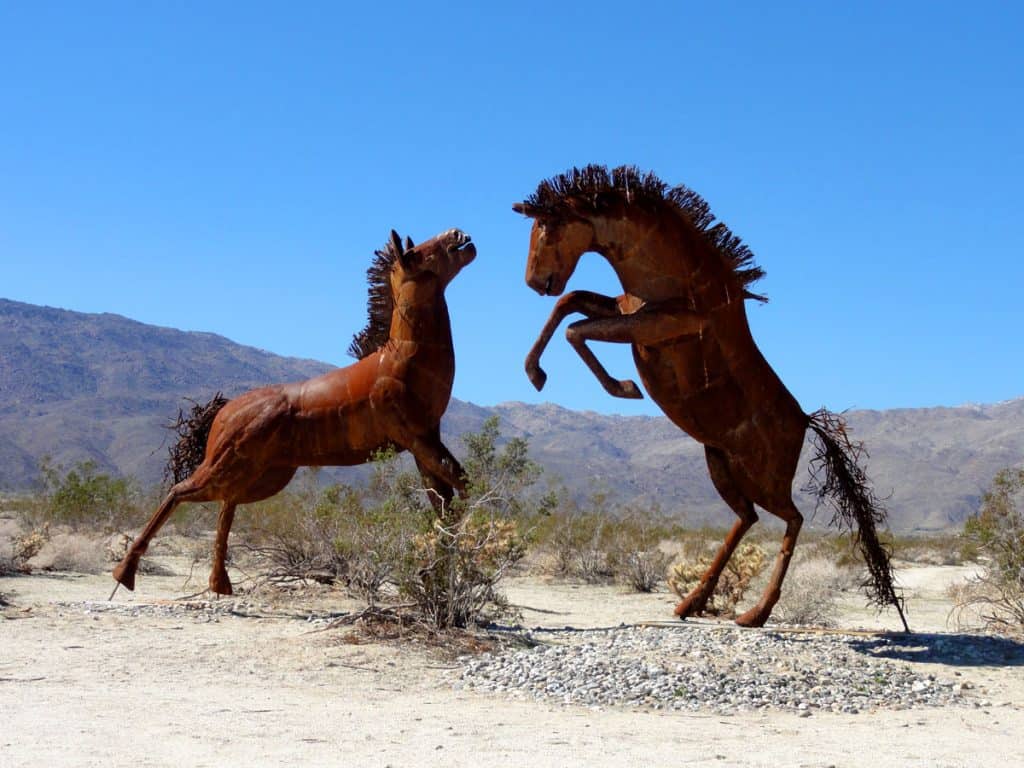 Extinct horses at Galleta Meadows