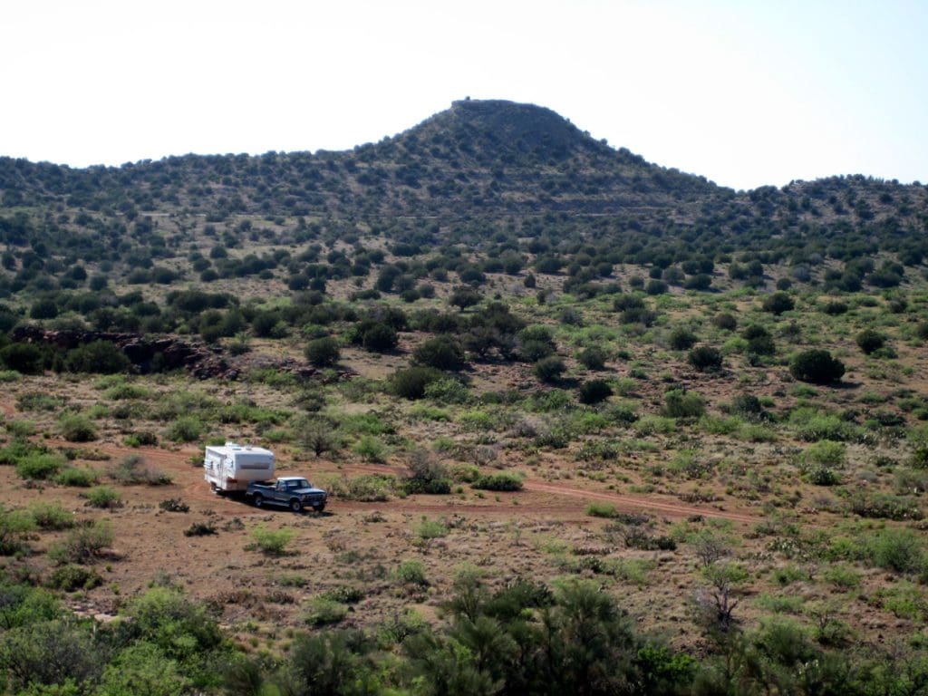 RV boondocking above Red Tank Draw