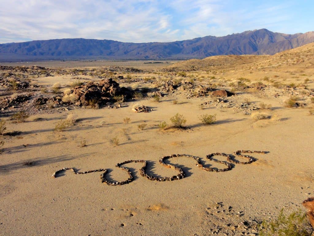 Rock snake above Borrego Springs