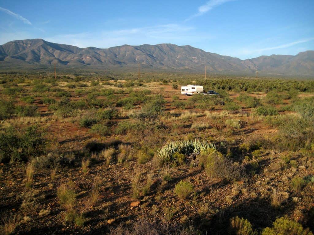 RV camping below the Black Hills off Forest Road 361