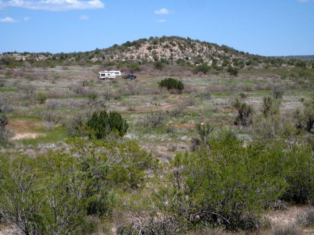 RV camping near West Clear Creek off Bull Pen Road