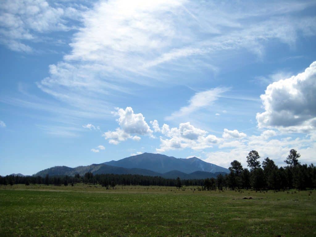 The west side of San Francisco Mountain