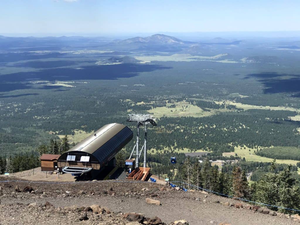 Gondola at Arizona Snowbowl Ski Resort