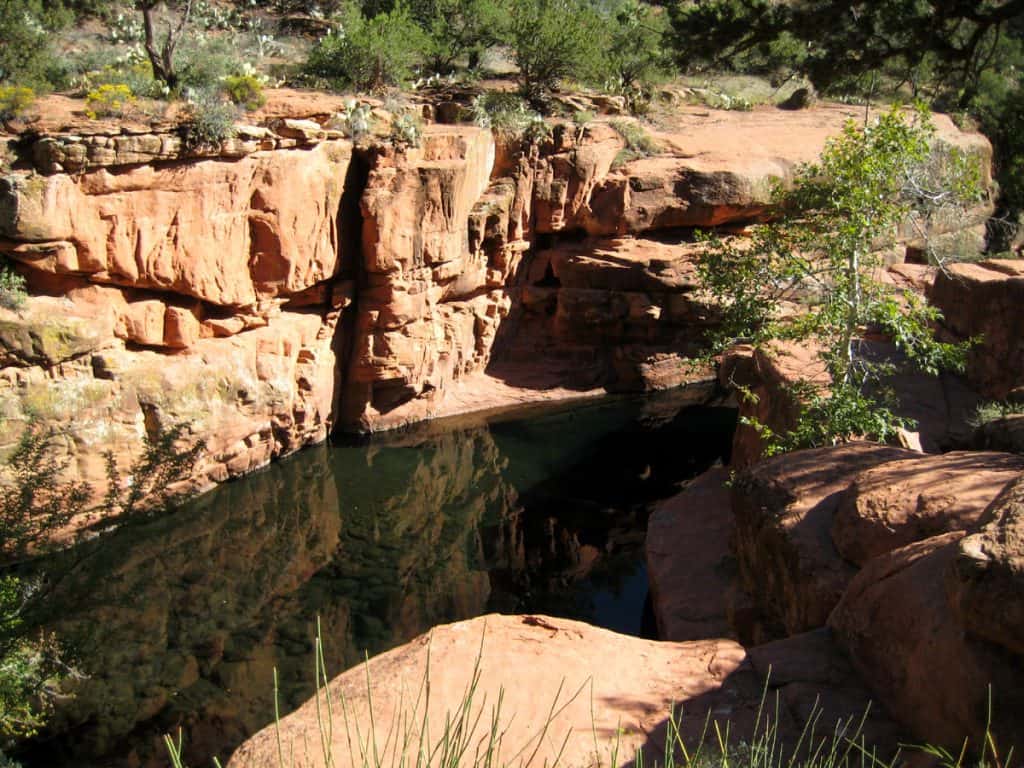 Swimming hole at Wet Beaver Creek in the Coconino National Forest, Arizona